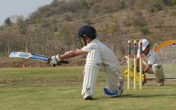 SS Cricket students Ground Practice